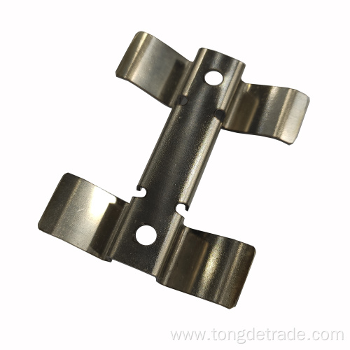 Machining stampings of metal covers and brackets